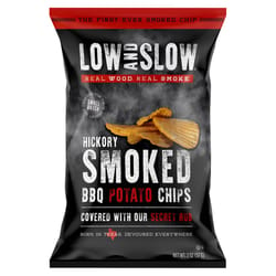 Low and Slow Hickory Smoked BBQ Potato Chips 2 oz Bagged