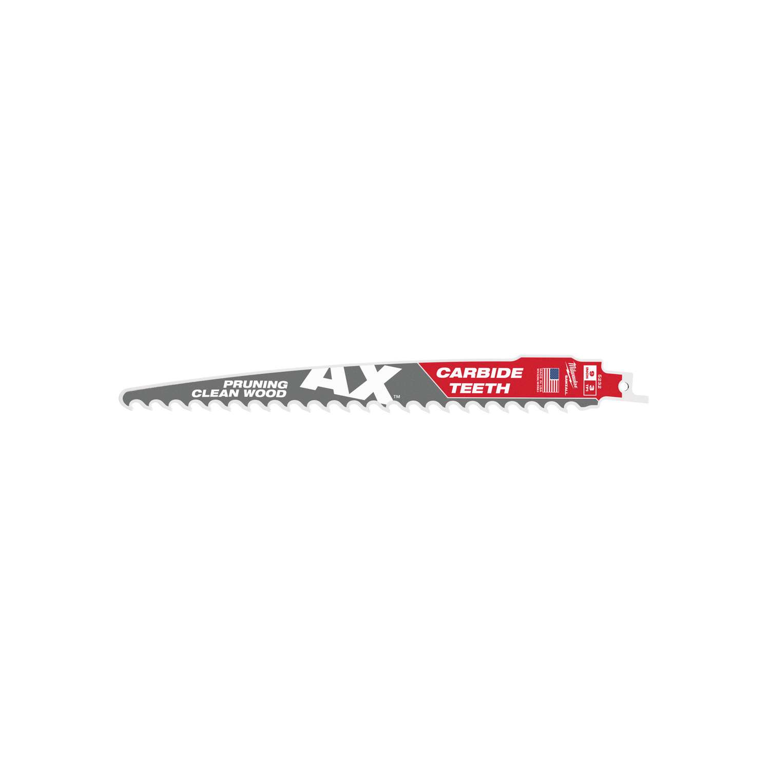 Milwaukee The AX 9 in. Carbide Tipped Pruning/Clean Wood Reciprocating