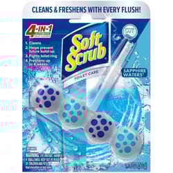 Soft Scrub 4-in-1 Toilet Care Sapphire Waters Scent Toilet Bowl Cleaner 1.76 oz Tablet