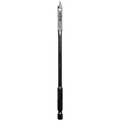 Century Drill & Tool Lazer Spade 1/4 in. X 6 in. L High Speed Steel Spade Bit Hex Shank 1 pc