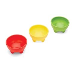 Fox Run 4 oz Assorted Plastic Salsa Bowls 5 in. D 3 pc