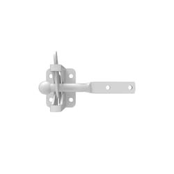 Barrette Outdoor Living 4.56 in. L White Steel Gravity Latch 1 pk