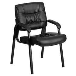 Flash Furniture Black Leather Reception Chair