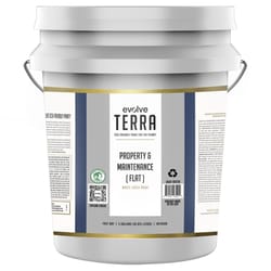 Evolve Terra Flat White Interior Latex Wall Paint Interior 5 gal