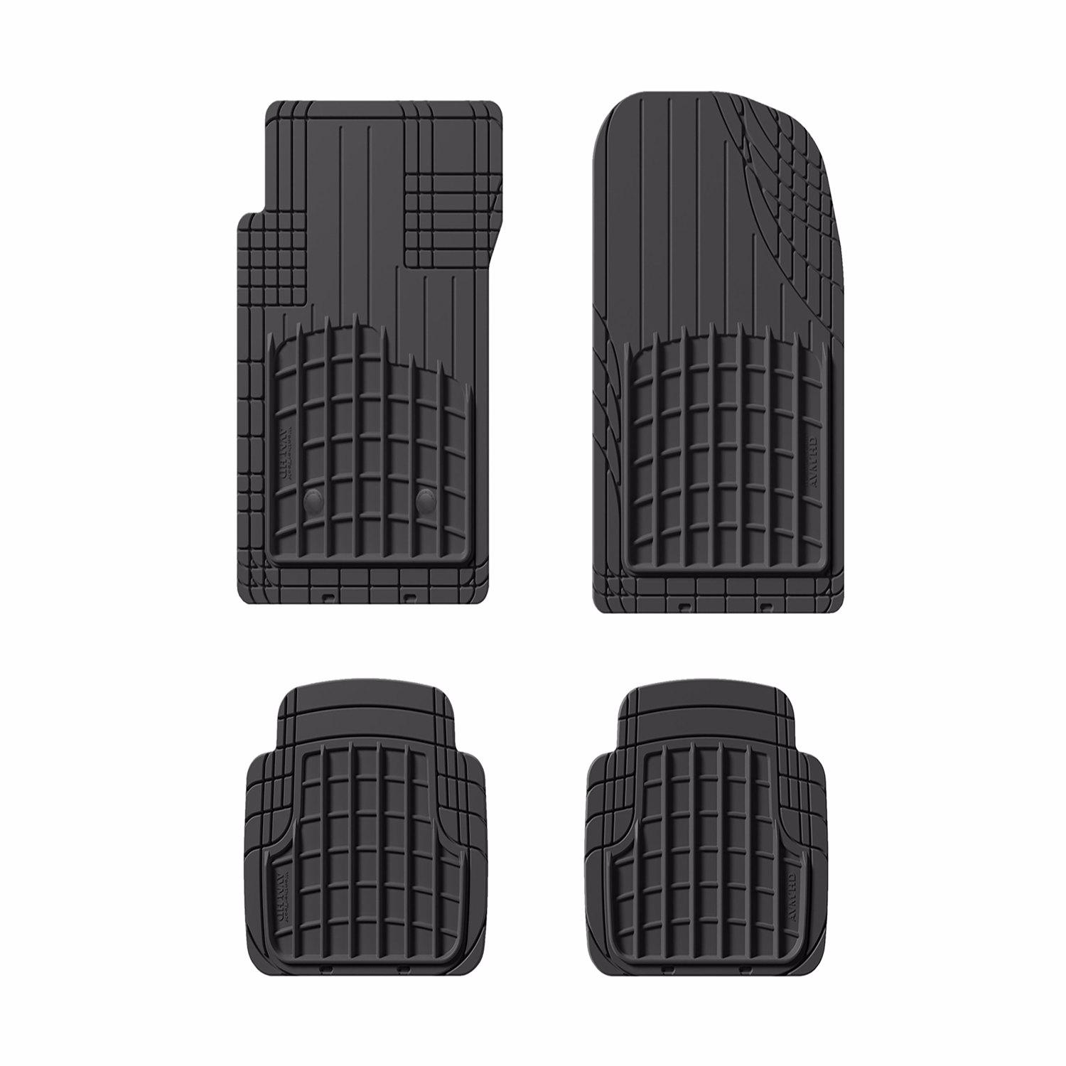 WeatherTech Trim-To-Fit Black Rubber Auto Floor Mats 4 pk Uae Electronic uaeelectronic.com