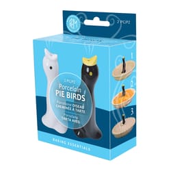 R&M International Pie Bird Black/White 2 pc