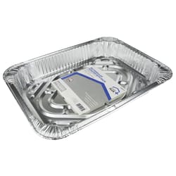 Home Plus Durable Foil 11-7/8 in. W X 16-5/8 in. L Roasting Rack and Pan Silver 1 pk