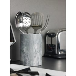 Fox Run White Marble Utensil Holder