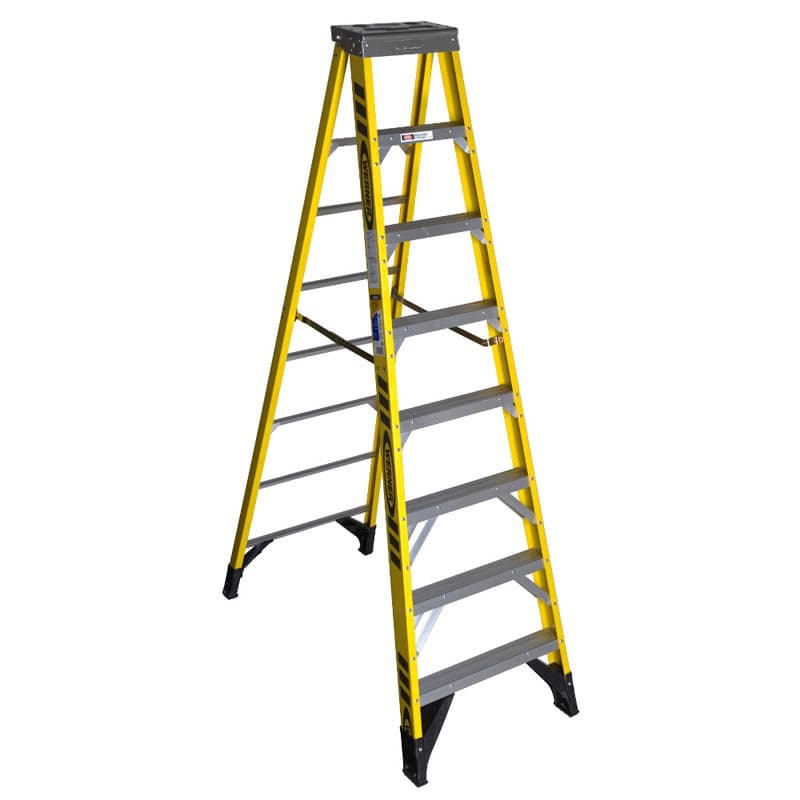Werner 8 ft. H Fiberglass Step Ladder Type IAA 375 lb. capacity Sansujyuku sansujyuku.com