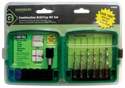 GREENLEE High Speed Steel SAE Drill and Tap Bit Set 6 pc