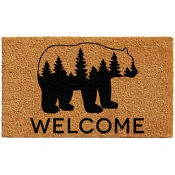 Calloway Mills 2 ft. W X 3 ft. L Black/Brown Coir Door Mat