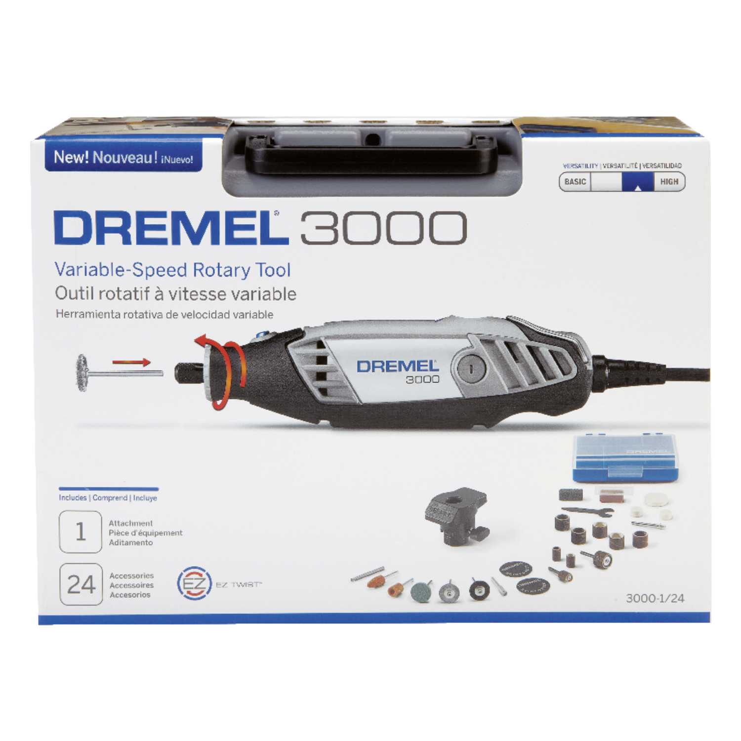 Dremel 3000 1 8 In Corded Rotary Tool Kit 1 2 Amps 120 Volt 35000