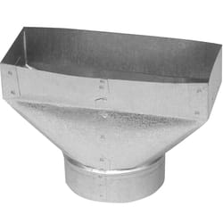 Imperial 10 in. H X 6 in. W Galvanized Steel Register Boot