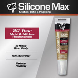 DAP Silicone Max White Silicone Kitchen and Bath Sealant 2.8 oz