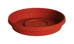 Bloem TerraTray 2.7 in. H X 14.75 in. W X 16 in. D Resin Classic Plant Saucer Terracotta Clay