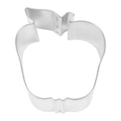 R&M International Corp 3 in. W X 3 in. L Apple Cookie Cutter Silver 1 pc