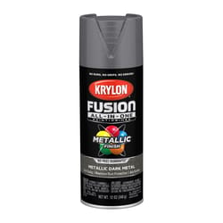 Krylon Fusion All-In-One Metallic Dark Metal Paint+Primer Spray Paint 12 oz