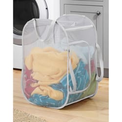 Whitmor White Fabric Collapsible Hamper
