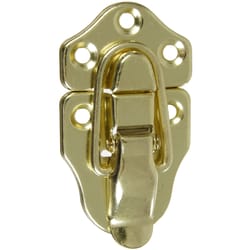 National Hardware Brass-Plated Steel Draw Catch 1.76 in. 3.64 in. 2 pk