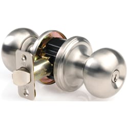 Ace Colonial Satin Entry Lockset ANSI/BHMA Grade 3 1-3/4 in.
