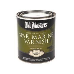 Old Masters Semi-Gloss Clear Oil-Based Marine Spar Varnish 1 qt