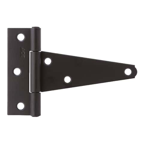 Ace 4 in. L Black Heavy Duty T Hinge 1 pk - Ace Hardware