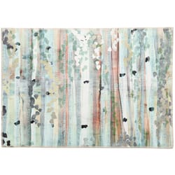 Olivia's Home 22 in. W X 32 in. L Multi-Color Neutral Birch Forest Polyester Accent Rug