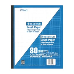 Mead 8-1/2 in. W X 11 in. L Perfect Bound White Notebook