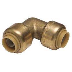 SharkBite 3/8 in. Push X 3/8 in. D Push Brass Elbow