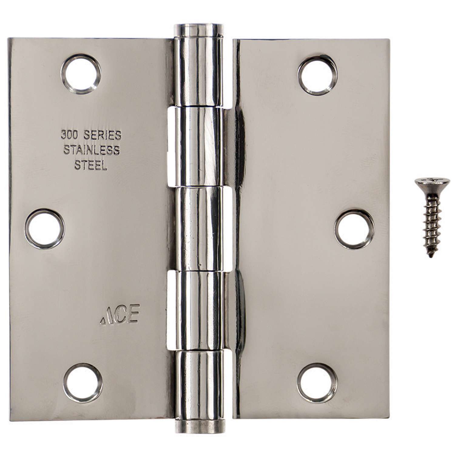 Ace 31/2 in. L Stainless Steel Residential Door Hinge 1 pk Ace Hardware