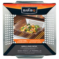 Mr. Bar-B-Q Stainless Steel Grill Wok 12 in. L X 13.58 in. W 1 pk