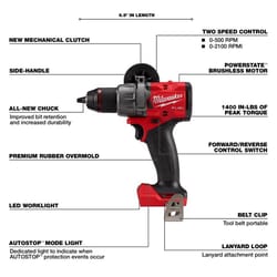 Milwaukee M18 FUEL 1/2 in. Brushless Cordless Drill/Driver Tool Only