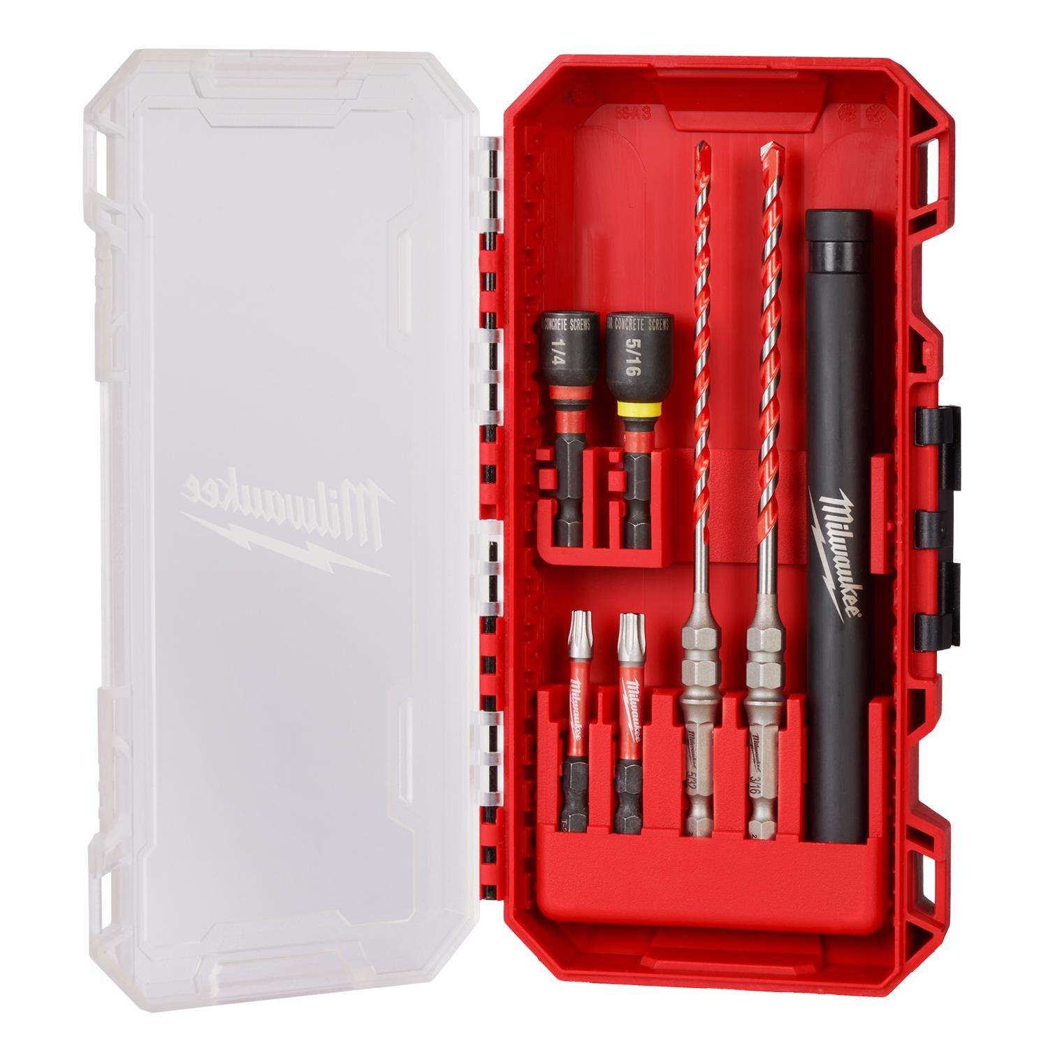 Milwaukee Shockwave 7.74 in. L Carbide Hammer Drill Bit Set 7 pc - Ace ...