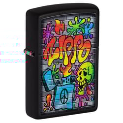 Zippo Black Street Art Lighter 1 pk