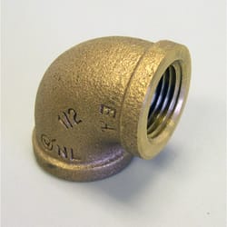 Campbell 3/4 in. FPT 3/4 in. D FPT Red Brass Elbow