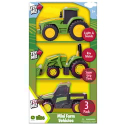 John Deere Tractors Mini Vehicles 3 pc