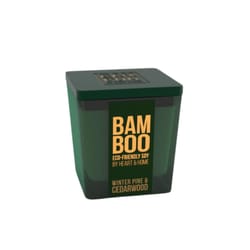 Bamboo Home Fragrance Green Cedarwood & Winter Pine Scent Candle