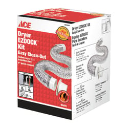 Ace 96 in. L X 4 in. D Silver/White Aluminum Quick Connect Kit