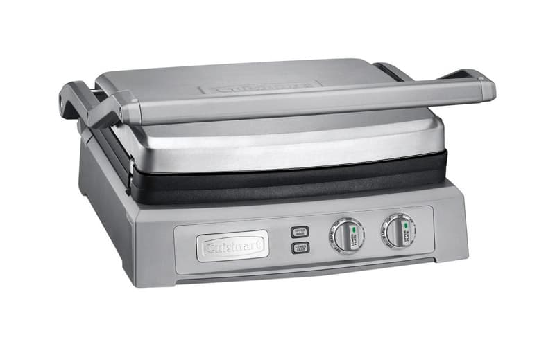 Cuisinart 15.9 in. L X 14.6 in. W Stainless Steel Nonstick Surface Silver Griddle Uae Electronic uaeelectronic.com