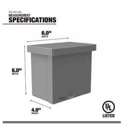 Southwire Rectangle Steel Box Cover