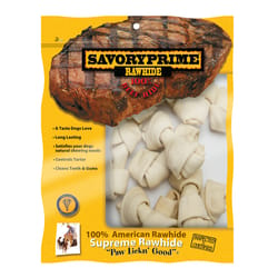 Savory Prime Medium Adult Mini Bones Natural 2-3 in. L 10 pk