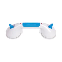 Carex Health Brands Ultra Grip Blue/White Grab Bar Plastic 4.5 in. H X 12 in. L