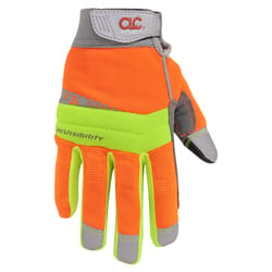 CLC Men's Hi-Viz Gloves Orange/Yellow XL 1 pk