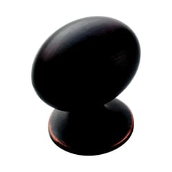 Amerock Allison Oval Cabinet Knob 1-3/8 in. D 1-3/8 in. Oil Rubbed Bronze 1 pk