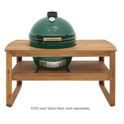 Big Green Egg XLarge Grill Table Acacia Wood 31 in. H X 32 in. W X 61 in. L
