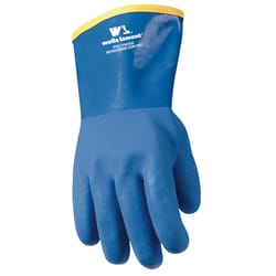 Wells Lamont Unisex Winter Lined Chemical Gloves Blue One Size Fits All 1 pk