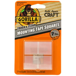 Gorilla 1 in. L X 1 in. W Double-Sided Mounting Squares