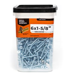 Big Timber No. 6 X 1-5/8 in. L Phillips Zinc-Plated Deep Wood Screws 1000 pk