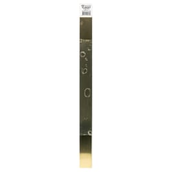 K&S 0.03 in. X 1 in. W X 12 in. L Galvanized Brass Plain Metal Strip