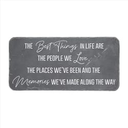 Pavilion Stones with Stories Gray Cement/Stone 7.75 in. H X 16 in. L X 0.75 in. W Best Things Steppi